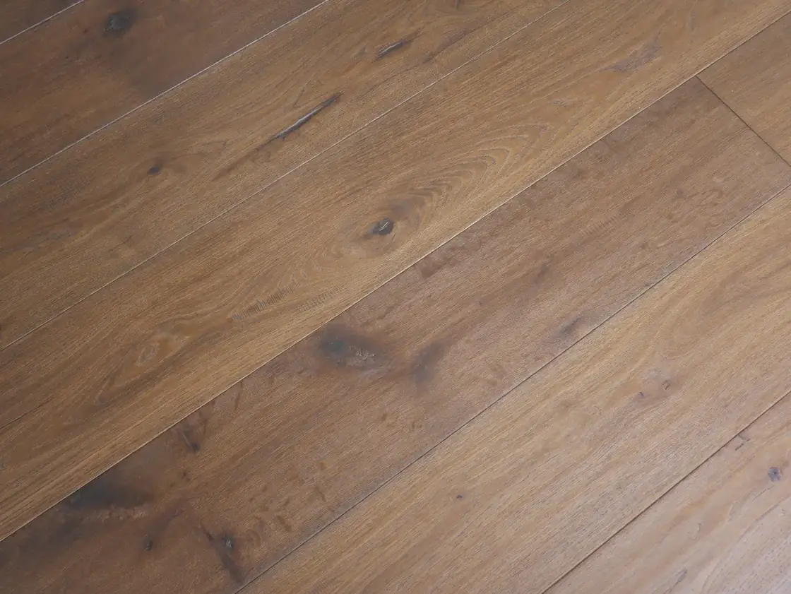 Antique Light Brown Long Plank — Distressed · Oiled