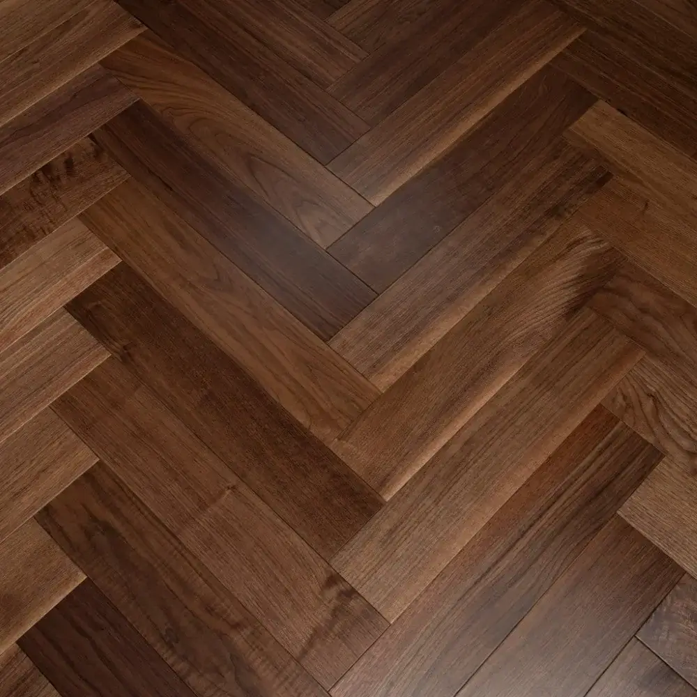 Black Walnut Herringbone — Prime · Lacquered