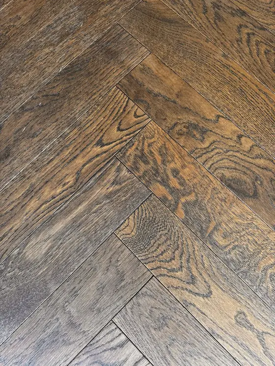 Dark Brown Herringbone — Oiled