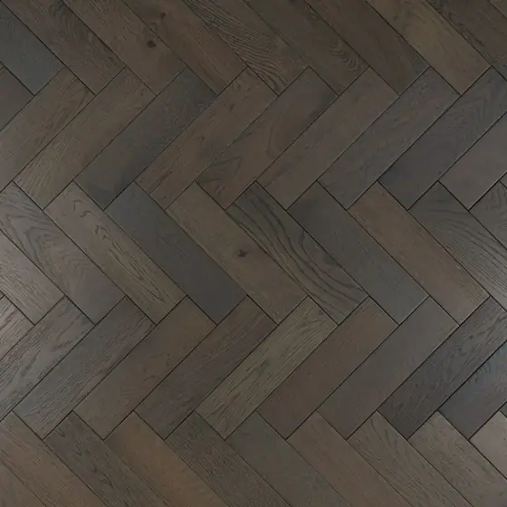 Graphite Grey Herringbone — Brushed Matt Lacquered