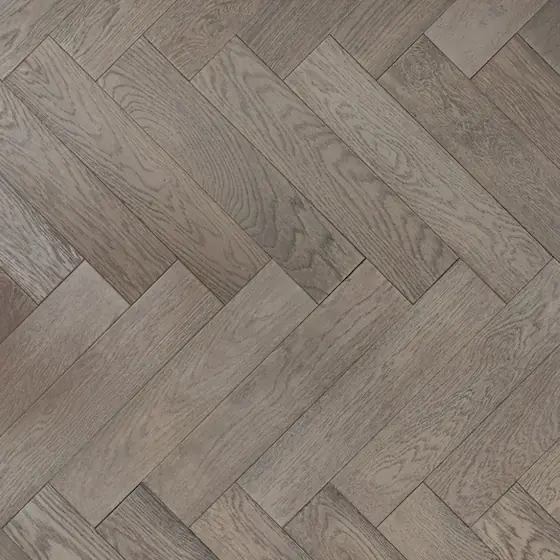 Gunmetal Grey Herringbone — Brushed Matt Lacquered