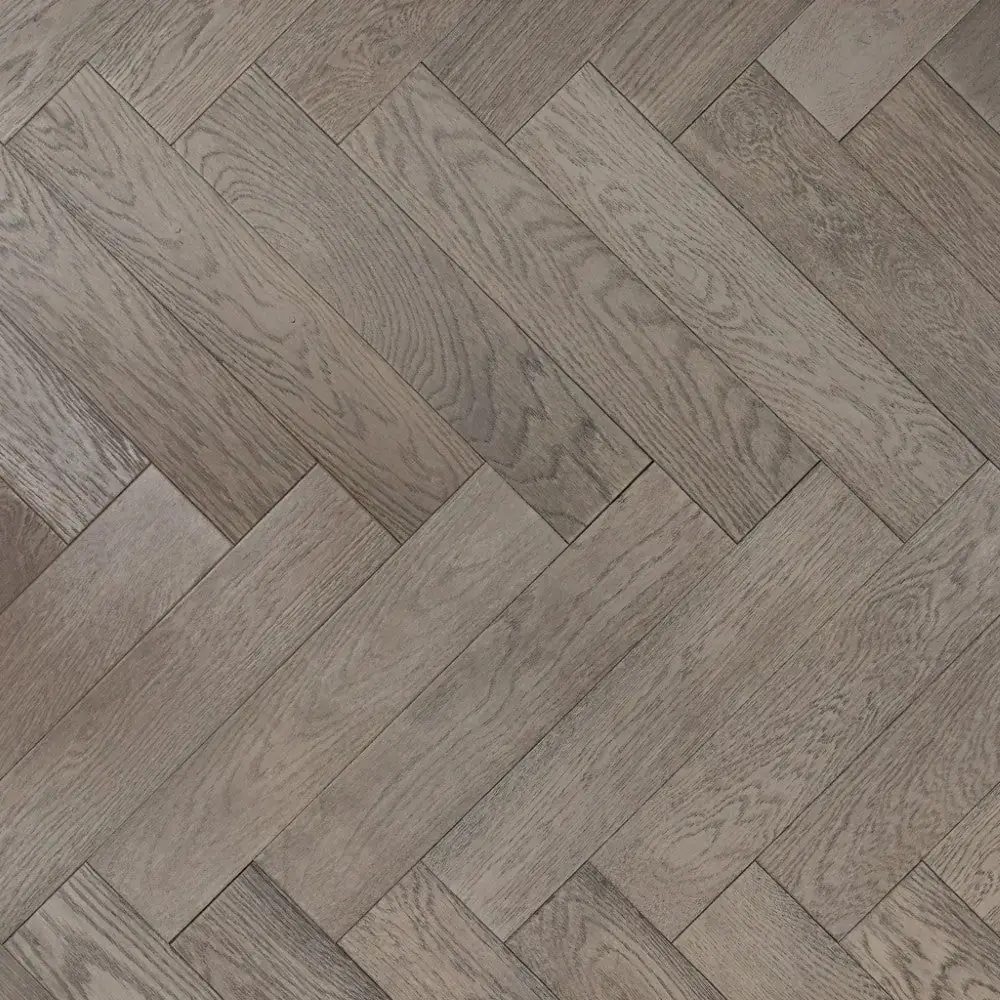Gunmetal Grey Herringbone — Brushed Matt Lacquered