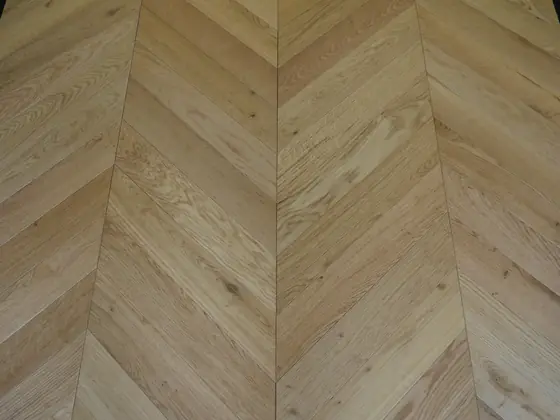 Natural Oak Chevron — UV Oiled