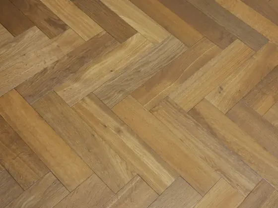 Smoked Oak Herringbone — Brushed Oiled