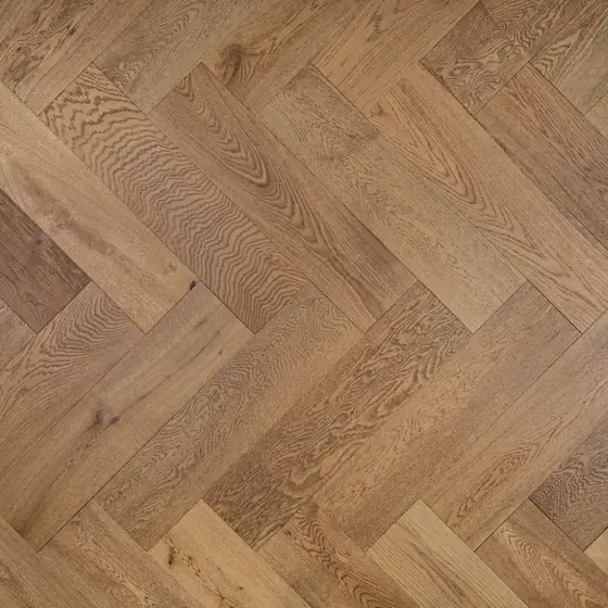 Smoked Oak Herringbone — Smoked Finish
