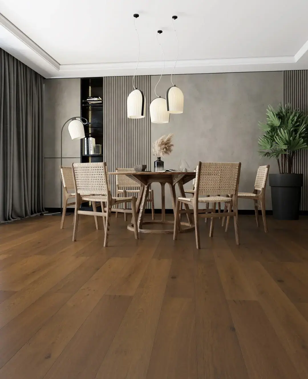Smoked Oak Long Plank — Oiled