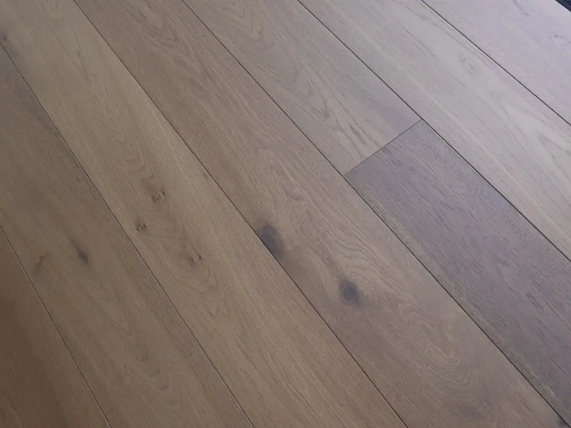 Smoked Oak Long Plank — UV Oiled