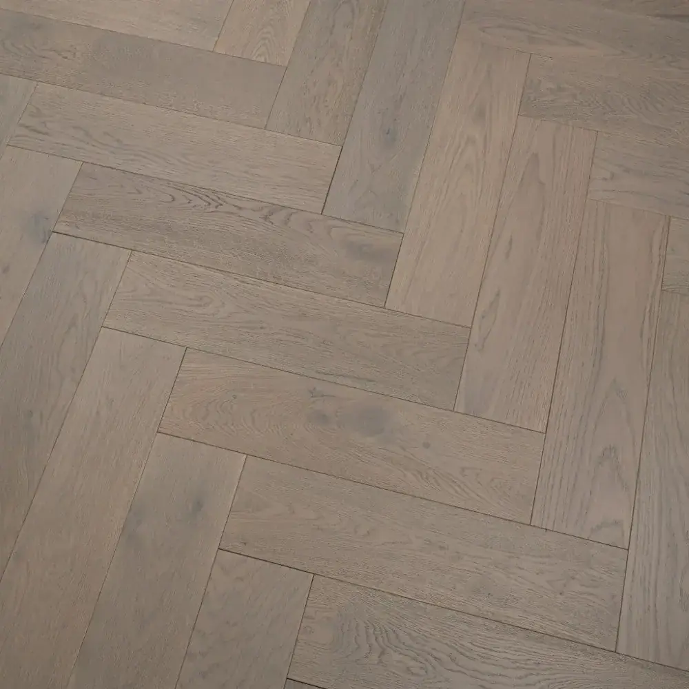 Soft Grey Herringbone — Brushed Oiled