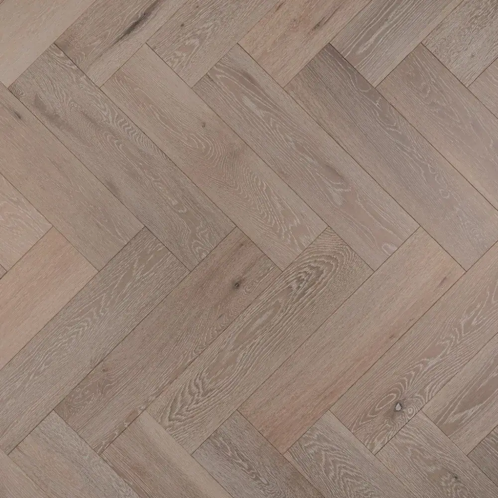 Soft White Herringbone