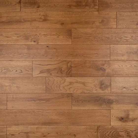 Golden Oak Long Plank — Handscraped · UV Oiled